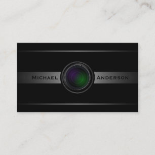 Camera Lens Photography Business Card