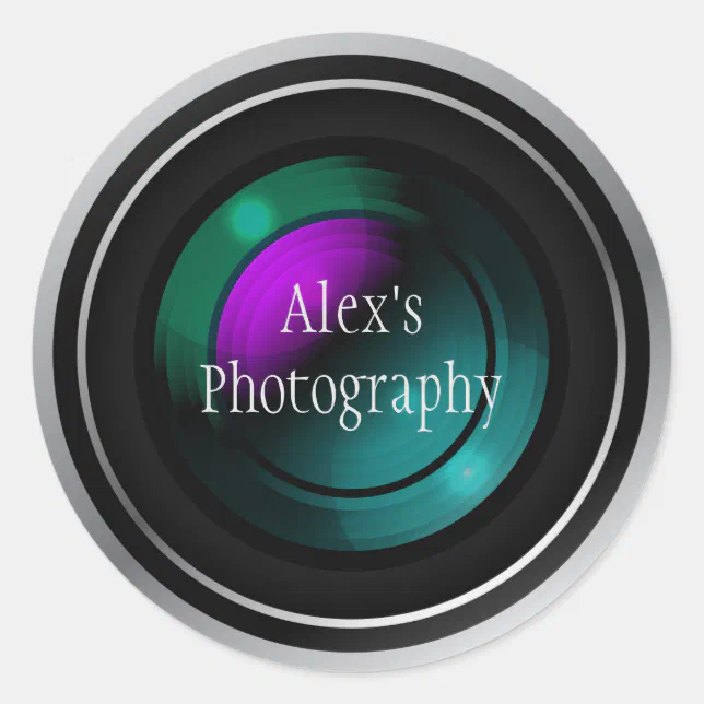 Camera Lens Photography Sticker Zazzle