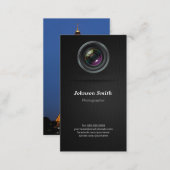 Camera Lens - Show Your Best Photo on the Back Business Card (Front/Back)