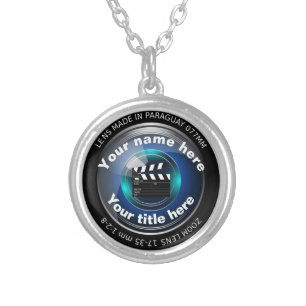 Camera Lens Silver Plated Necklace