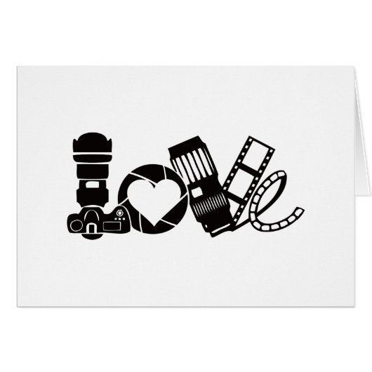 Camera Love Cards (Front Horizontal)