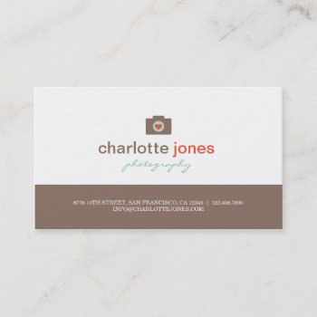 Camera Love Photography Business Cards by orange_pulp at Zazzle