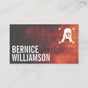 Camera Man Holding Camera Texture Background Business Card