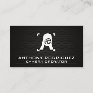 Camera Man Photographer Business Card