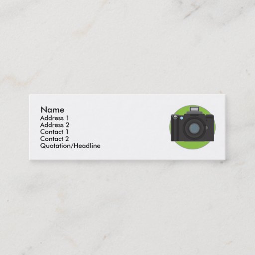Customizable Camera Business Card Templates