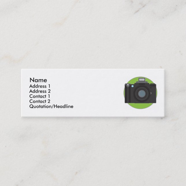 Camera Mini Business Card (Front)
