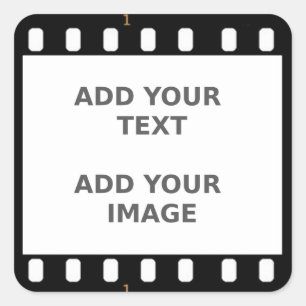 Camera Movie Film Strip Name Tag Photo Frame