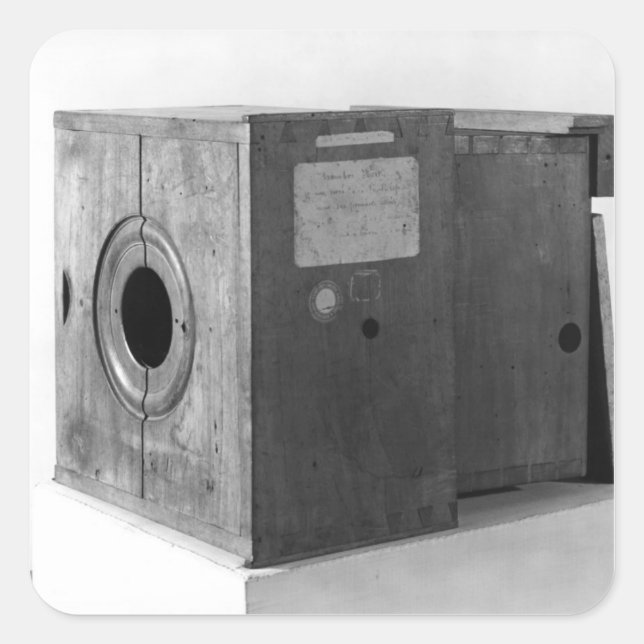 Camera of Joseph Nicephore Niepce, c.1816-22 Square Sticker (Front)
