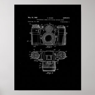 Camera Patent Art Poster Vintage Camera Art