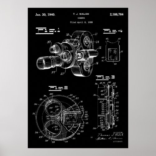 Camera Patent Poster