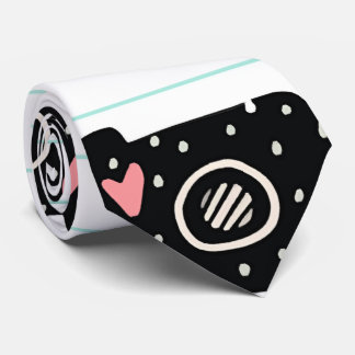 Camera pattern neck tie