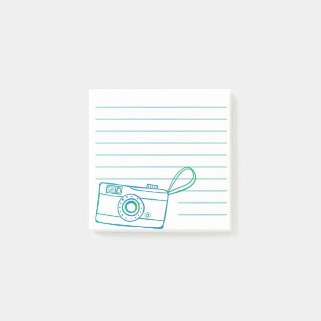 Camera photo design post-it notes (Front)