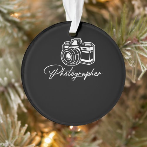 Camera Photographer Lens Cameraman Focus Photograp Ornament