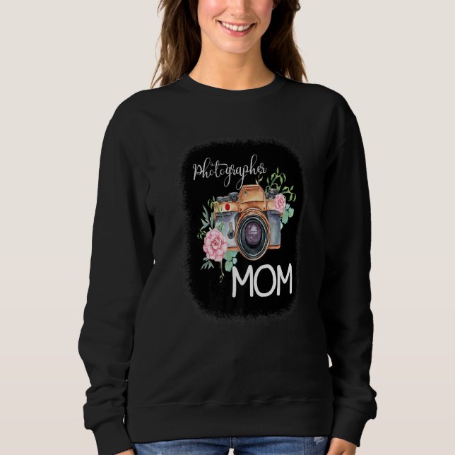 Camera Photographer Mom Sweatshirt (Front)