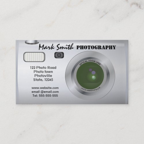 Camera Photographer  Photography business cards