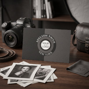 Camera Photography black and white Business Card