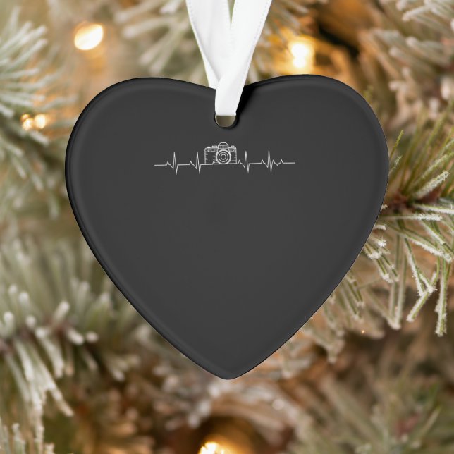 Camera Photography Heartbeat  Photographers Ornament (Tree)