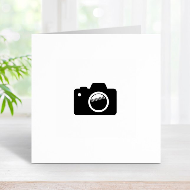Camera Photography Loyalty Punch Card 1x1 Rubber Stamp (Creator Uploaded)