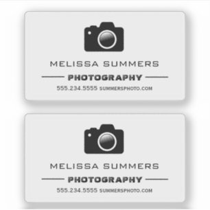 Camera Photography - Photographer Contact Info Sticker