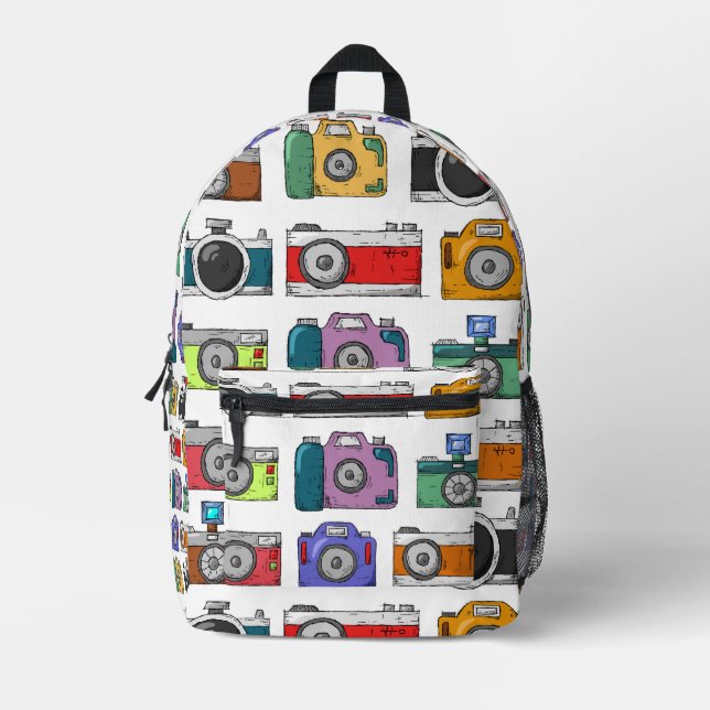 Camera Printed Backpack (Front)