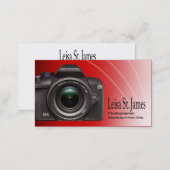 "Camera" - Professional Photographer, Photography Business Card (Front/Back)
