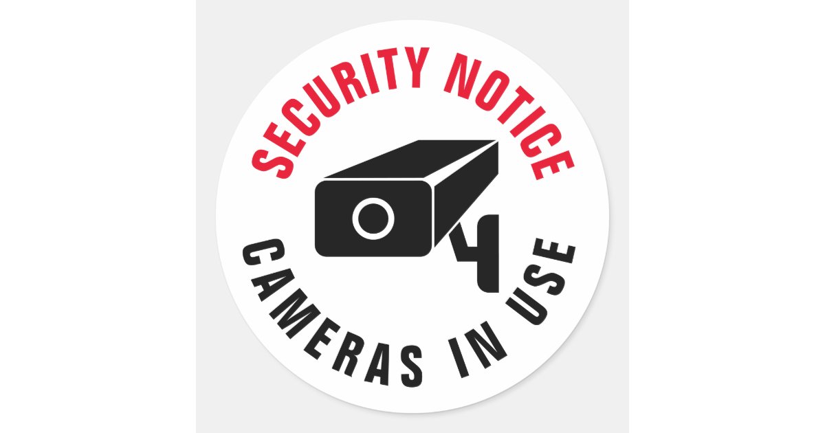 warning cctv camera logo