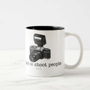 Camera Shoot Two-Tone Coffee Mug