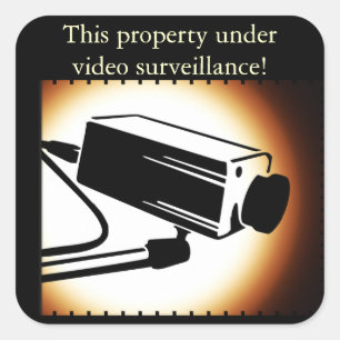 Camera Surveillance Security Stickers
