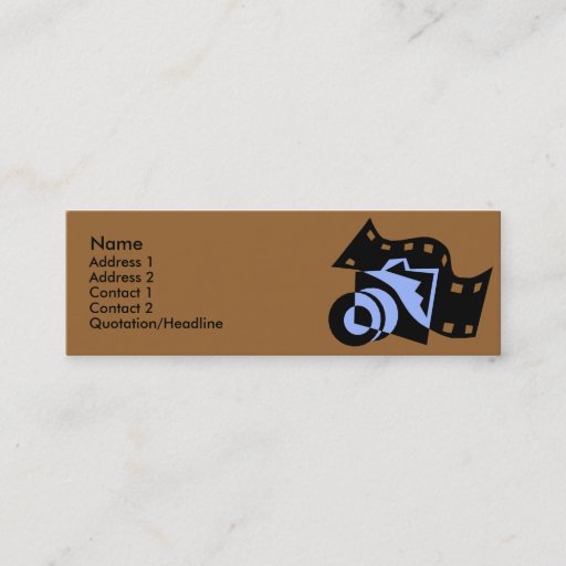 Customizable Camera with Film Design Profile Cards Business Card Template