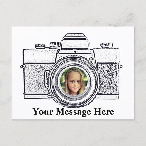 Camera with Your Photo Postcard
