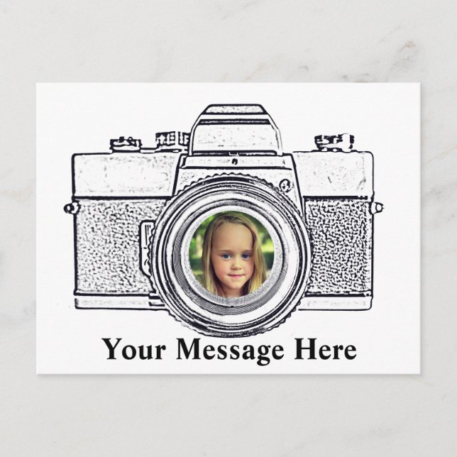 Camera with Your Photo Postcard (Front)