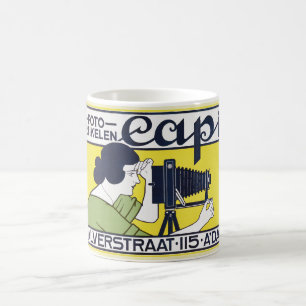 Camera Woman, Photographer, Van Caspel Coffee Mug