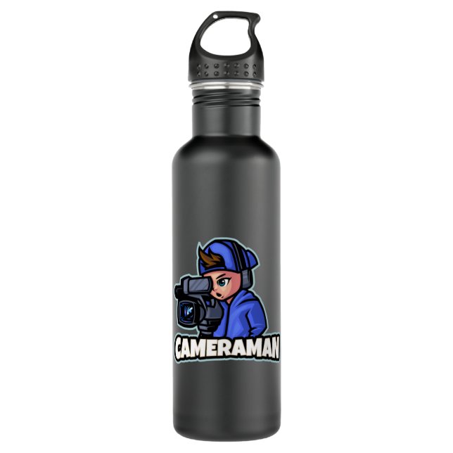 Cameraman film video director movies12 stainless steel water bottle (Front)