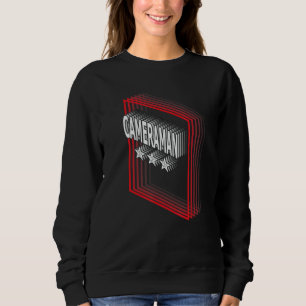 Cameraman Job Title Appreciation Retro Sweatshirt
