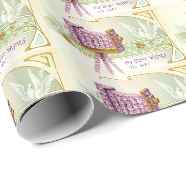 Cameras and doves wrapping paper (Roll Corner)