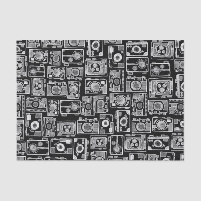 Cameras (Customizable background color) Tissue Paper (Front)