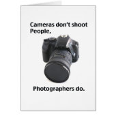 Cameras don't shoot people (Front)