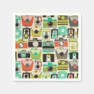 Cameras Retro Paper Napkins