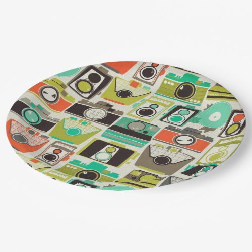 Cameras Retro Paper Plates