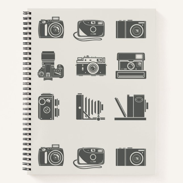 Cameras Vintage Photography Notebook (Front)