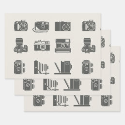 Cameras Vintage Photography Wrapping Paper Sheets