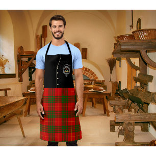 Cameron Clan Badge & Tartan Kilt Apron
