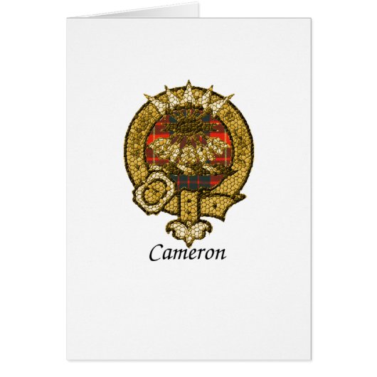 Cameron Clan Crest Cards (Front)