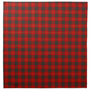 Cameron Clan Tartan Red and Green Plaid Napkin