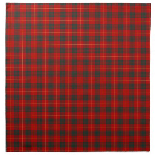 Cameron Clan Tartan Red and Green Plaid Napkin