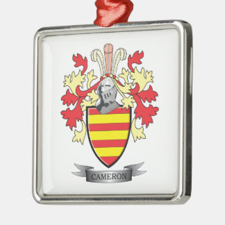 Cameron Family Crest Coat of Arms Metal Ornament