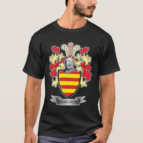 Cameron Family Crest Coat of Arms T_Shirt