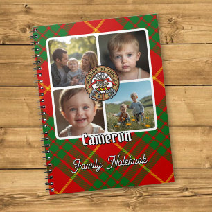 Cameron Family Photo Collage Notebook
