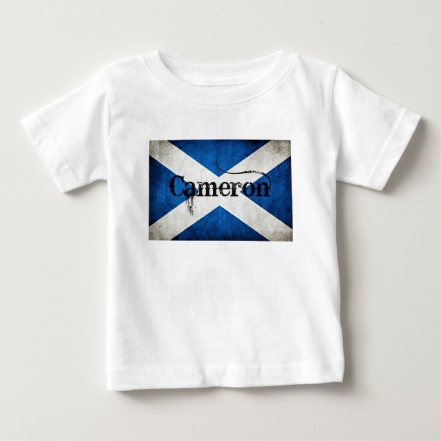 cameron grunge flag baby T-Shirt (Front)