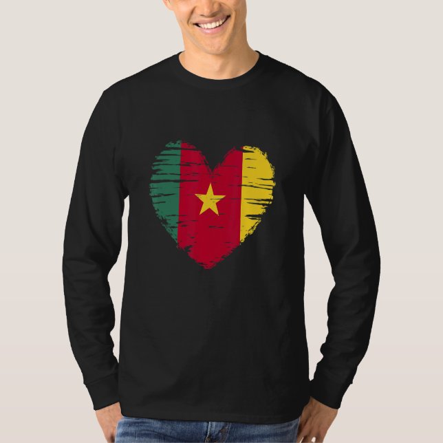 Cameron Heart Cameron Flag Cameron Pride T-Shirt (Front)